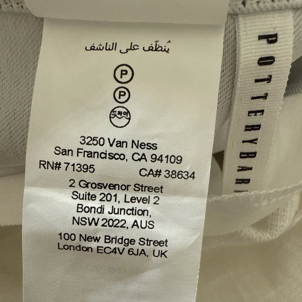 Pottery Barn Brixton‎ Textured Blackout Lined Cotton Curtain 108 X 100 1 Panels